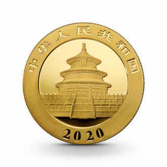 30 g China Panda Goldmünze - 500 Yuan China verschiedene Jahrgänge