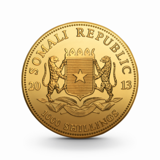 1 oz Somalia Elefant Goldmünze - verschiedene Jahrgänge