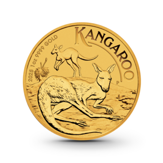 1 oz Australian Kangaroo Goldmünze - 100 Dollars Australien 2025