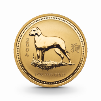 1 oz Lunar I: Hund Goldmünze - 100 Dollars Australien 2006