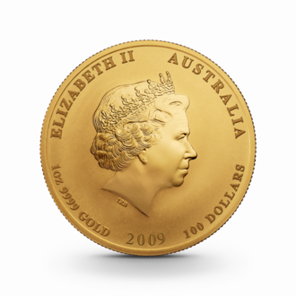 1 oz Lunar II: Ochse Goldmünze - 100 Dollars Australien 2009