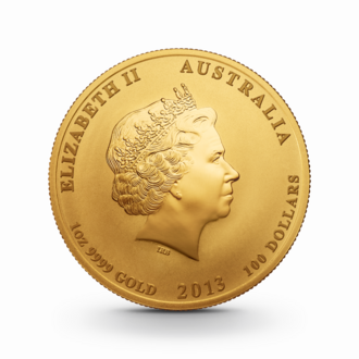 1 oz Lunar II: Schlange Goldmünze - 100 Dollars Australien 2013