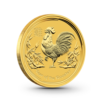 1 oz Lunar II: Hahn Goldmünze - 100 Dollars Australien 2017
