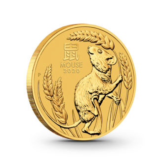 1 oz Lunar III: Maus Goldmünze - 100 Dollars Australien 2020