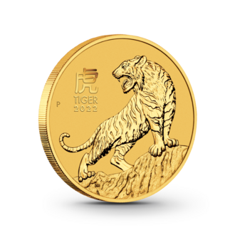 1 oz Lunar III: Tiger Goldmünze - 100 Dollars Australien 2022