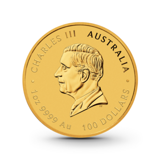 1 oz Lunar III: Schlange Goldmünze - 100 Dollars Australien 2025