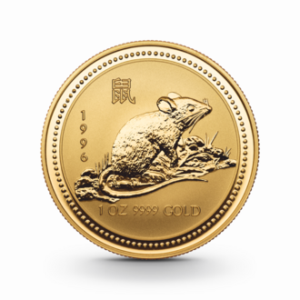 1 oz Lunar I: Maus Goldmünze - 100 Dollars Australien 1996