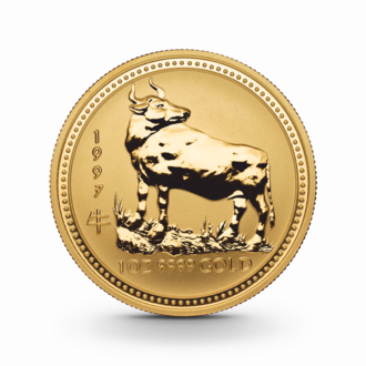 1 oz Lunar I: Ochse Goldmünze - 100 Dollars Australien 1997