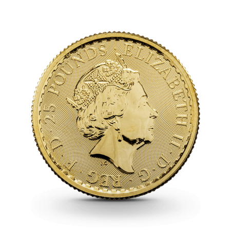 1/4 oz Britannia Goldmünze - 25 Pfund Großbritannien verschiedene Jahrgänge