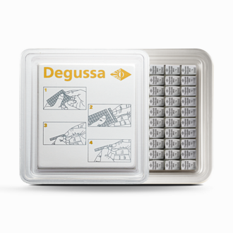 100 x 1 g Degussa Silberbarren - CombiBar® (geprägt) Vintage