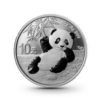 China 30 g Panda Silbermünze differenzbesteuert  verschiedene Jahrgänge