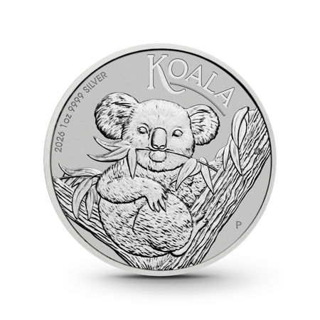 1 oz Australian Koala Silbermünze - 1 Dollar Australien verschiedene Jahrgänge