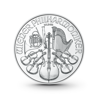 1 oz Wiener Philharmoniker Silbermünze - 1,50 Euro Österreich 2026