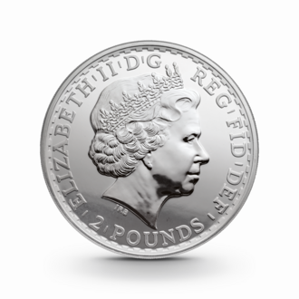 1 oz Britannia Silbermünze - 2 Pfund Großbritannien verschiedene Jahrgänge