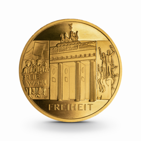 1/2 oz Säulen der Demokratie: Freiheit Goldmünze - 100 Euro Deutschland 2022