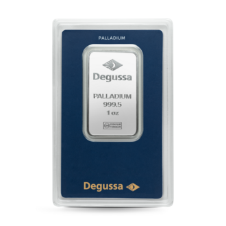 1 oz Degussa Palladiumbarren (geprägt)