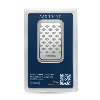 1 oz Degussa Palladiumbarren (geprägt)