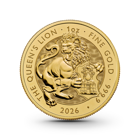 1 oz The Royal Tudor Beasts: Queen’s Lion Goldmünze - 100 Pfund Großbritannien 2026