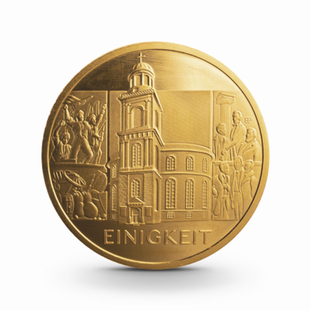 1/2 oz Säulen der Demokratie: Einigkeit Goldmünze - 100 Euro Deutschland 2020