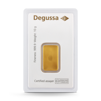 10 g Degussa Goldbarren - Geschenkblister: Zur Taufe