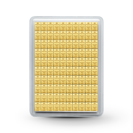 100 x 1 g Degussa Goldbarren - CombiBar® (geprägt)