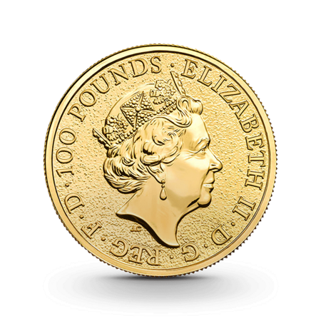 1 oz The Queen's Beasts: Griffin of Edward III Goldmünze - 100 Pfund Großbritannien 2017