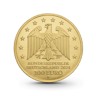 1/2 oz Meisterwerke der deutschen Literatur: Der zerbrochne Krug Goldmünze - 100 Euro Deutschland 20