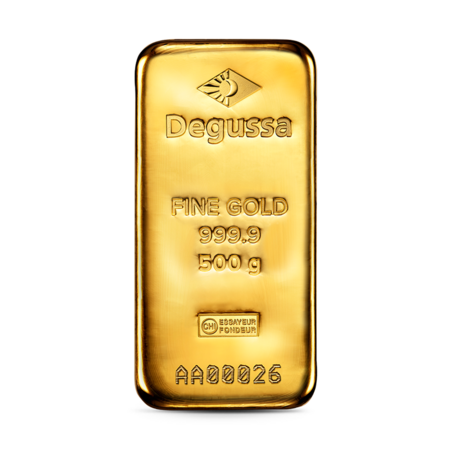 Lingotto d'oro - 500 g - Degussa