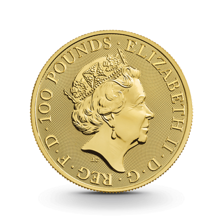 1 oz The Queen's Beasts: Completer Coin Goldmünze - 100 Pfund Großbritannien 2021