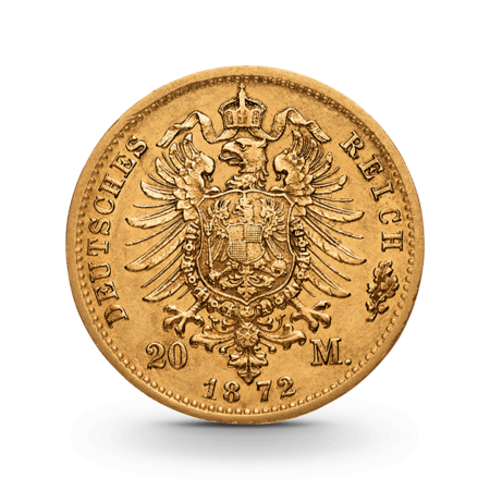 Preußen 20 Mark Wilhelm I Kaiserreich Gold