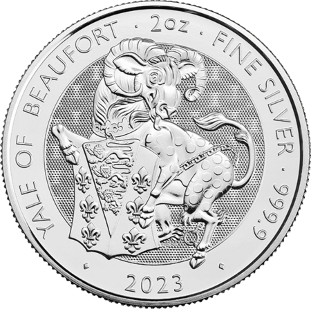 Silver coin - Tudor Yale - 2 oz