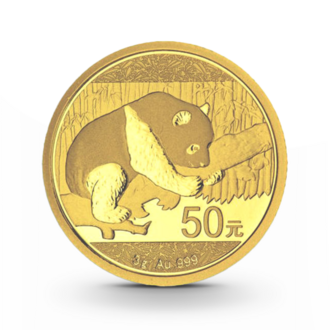 3 g China Panda Goldmünze - 50 Yuan verschiedene Jahrgänge