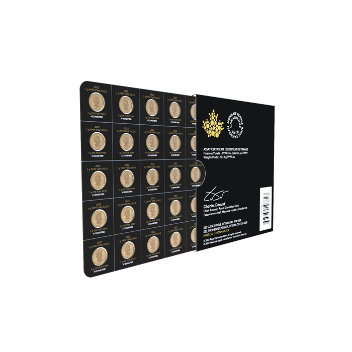 Gold coin - Maple Gram - 25x1 g