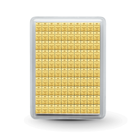 100 x 1 g Degussa Goldbarren - CombiBar® (geprägt)