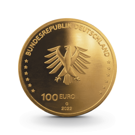 1/2 oz Säulen der Demokratie: Freiheit Goldmünze - 100 Euro Deutschland 2022