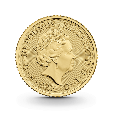1/10 oz Britannia Goldmünze - 10 Pfund Großbritannien verschiedene Jahrgänge