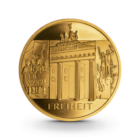 1/2 oz Säulen der Demokratie: Freiheit Goldmünze - 100 Euro Deutschland 2022
