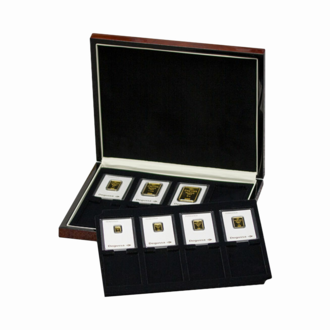 16er Etui Echtholz für Degussa Investmentbarren