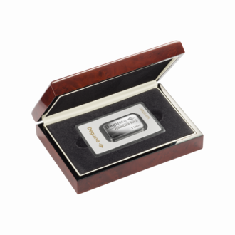 1er Etui Echtholz für Degussa Investmentbarren