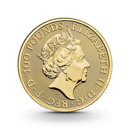 1 oz The Queen's Beasts: Unicorn of Scotland Goldmünze - 100 Pfund Großbritannien 2018
