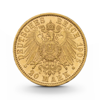 Bayern 20 Mark Otto Kaiserreich Gold