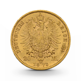 Sachsen 20 Mark Johann Kaiserreich Gold