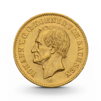 Sachsen 20 Mark Johann Kaiserreich Gold