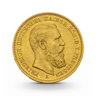 Preußen 20 Mark 1888 Friedrich III Kaiserreich Gold