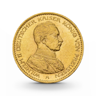 Preußen 20 Mark 1913+1914 Wilhelm II Uniform Kaiserreich Gold 