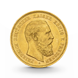 Preußen 10 Mark Friedrich III Kaiserreich Gold 