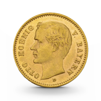 Bayern 10 Mark Otto Kaiserreich Gold 
