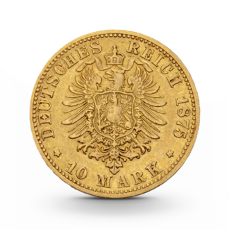 Baden 10 Mark Friedrich I Kaiserreich Gold 