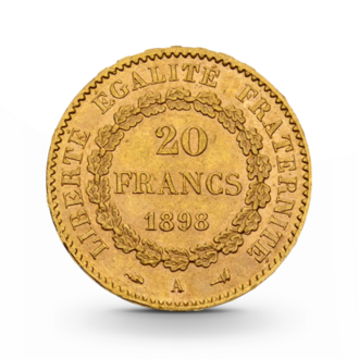 Frankreich 20 Francs  Napoleon Genius (1871-1940) Gold
