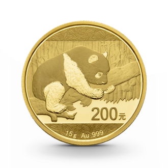 15 g China Panda Goldmünze - 200 Yuan verschiedene Jahrgänge